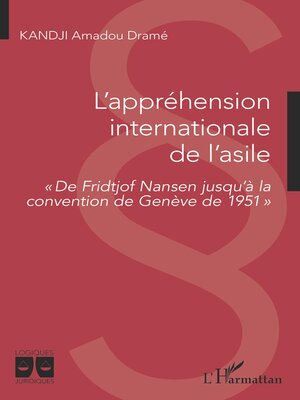 cover image of L'appréhension internationale de l'asile